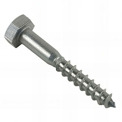 ETANCO - Tirefonds à visser Inox A2 - tête hexagonale ø 6 x L.65mm - vendus par boîte de 100