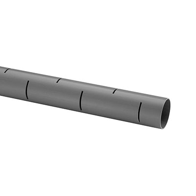 Tube d'épandage PVC - gris - ø 100mm x L. 4m