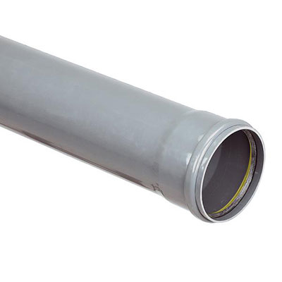 SOPSA G - Tuyau PVS assainissement NF CR8 + joint - gris - ø 400mm x L. 3m