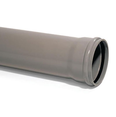 Tuyau PVC assainissement NF CR8 + joint - gris - ø 400mm x L. 3m