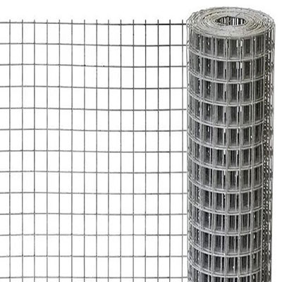 Grillage volière mailles rectangles 13 x 25mm - galva - ø 1.8mm x H. 1m - rouleau de 25m