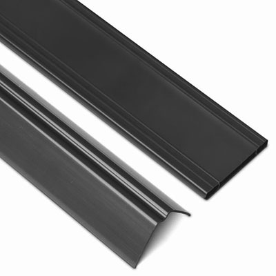 Lames rigides occultantes PVC - gris anthracite - pour panneau de clôture l. 2.50 x H. 1.93m