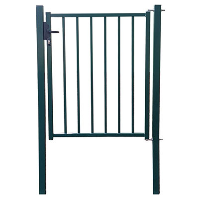 Portillon ILLICLÔT barreaudé prémonté galva - vert - l.1 x H. 2m