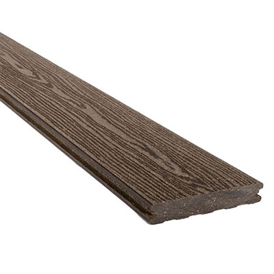 SILVADEC - Lame de deck ELEGANCE bois composite - gris anthracite - structuré veiné Ep. 23 x l. 138mm x L. 4m