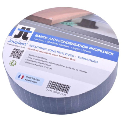 JOUTPLAST® - Bande anti condensation pour lambourde Profildeck® - Long. 20m