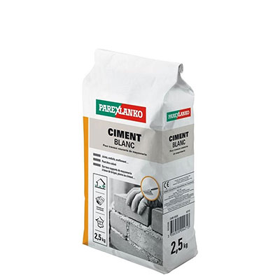 PAREXLANKO - Ciment - blanc - sac de 2.5kg