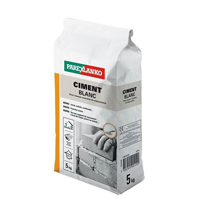 PAREXLANKO - Ciment - blanc - sac de 5kg