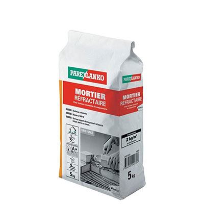 PAREXLANKO - Mortier réfractaire - gris foncé - sac de 5kg