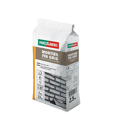 PAREXLANKO - Mortier fin - gris - sac de 2.5kg