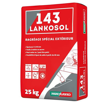 PAREXLANKO - Mortier autonivelant 143 LANKOSOL - gris - sac de 25kg