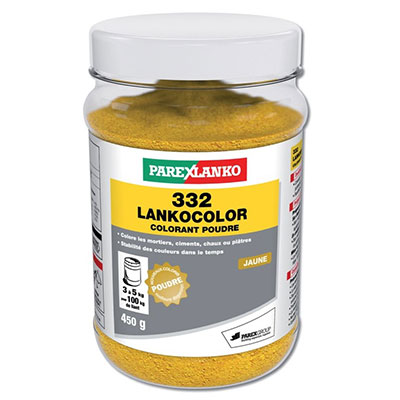 PAREXLANKO - Colorant ciment 332 LANKOCOLOR - jaune - 450g