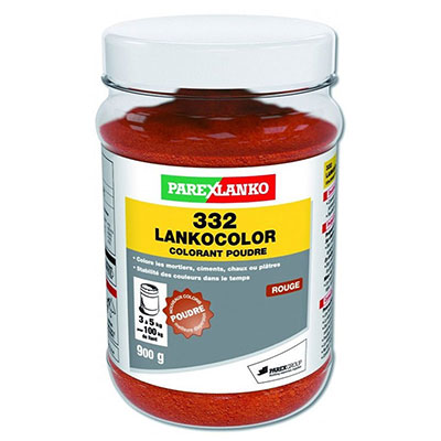 PAREXLANKO - Colorant ciment 332 LANKOCOLOR - rouge - 900g