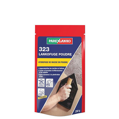 PAREXLANKO - Hydrofuge de masse en poudre 323 LANKOFUGE POUDRE - blanc - sac de 250g