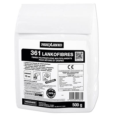 PAREXLANKO - Fibres polypropylène 361 LANKOFIBRES MULTIFILAMENTS - 500g