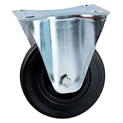 Roulette platine fixe ø 100mm - charge max. 80kg