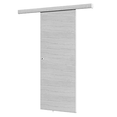 Kit porte coulissante en applique OPTIRAIL - décor bilbao - l. 83 x H. 204cm