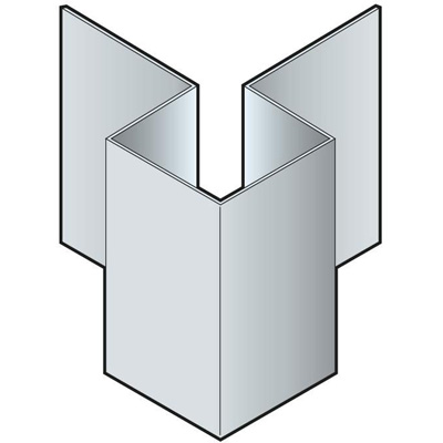 CEDRAL - Profilé d'angle extérieur (symétrique) - Aluminium - Brun - L. 3m