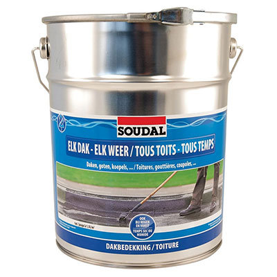 SOUDAL - Imperméabilisant Tous Toits / Tous Temps - gris - 10L