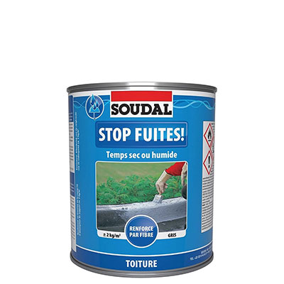 SOUDAL - Imperméabilisant Stop Fuites - gris - 750g