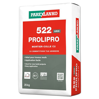 PAREXLANKO - Mortier-colle C2 522 PROLIPRO - gris - sac de 25kg