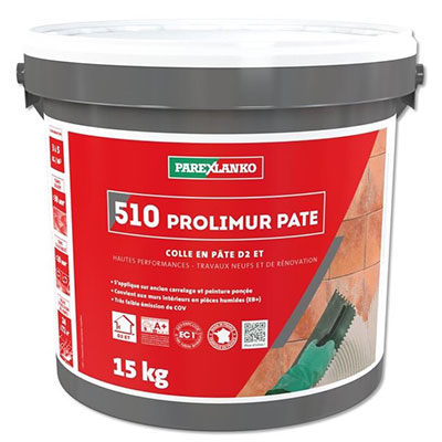 PAREXLANKO - Colle en pâte D2ET 510 PROLIMUR PATE - ivoire - 15kg