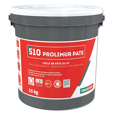 PAREXLANKO - Colle en pâte D2ET 510 PROLIMUR PATE - ivoire - 25kg