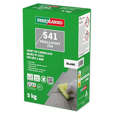 PAREXLANKO - Joint de carrelage 541 PROLIJOINT FIN - blanc - sac de 5kg