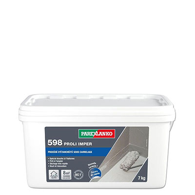 PAREXLANKO - Kit étanchéité pour salle de bain 598 PROLI IMPER 7kg + PROTECTBAND 7ml