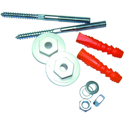 BOUTTE - Kit de fixation pour lavabo - paroi pleine