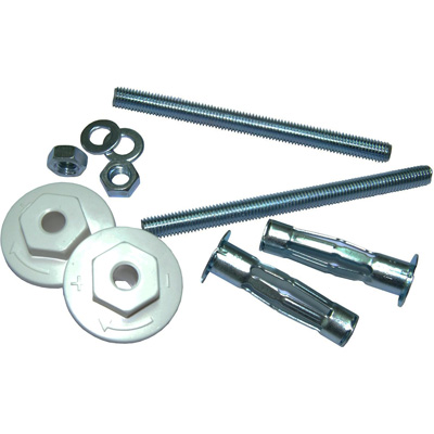 BOUTTE - Kit de fixation pour lavabo - paroi creuse