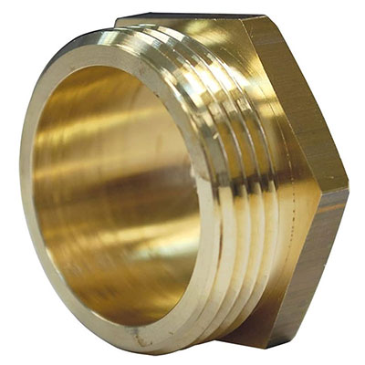BOUTTE - Bouchon mâle laiton brut à visser Ø 15x21mm sous coque de 1 pièce