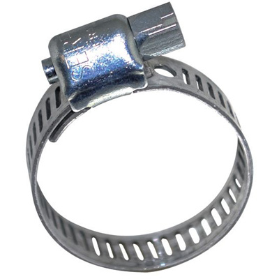 BOUTTE - Collier de serrage bande ajourée acier largeur 8mm - Ø32min  Ø52 max Ø35 tuyau - Sachet brochable x 2