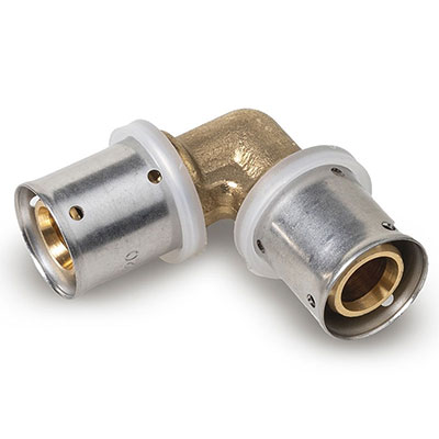 Coude égal à sertir pour tube synthétique ø 16mm