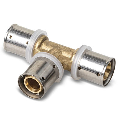 Té égal à sertir pour tube synthétique ø 16mm