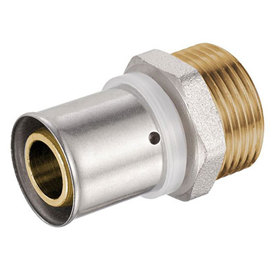 BOUTTE - Union mâle 15x21 à sertir pour tube synthétique ø 16mm