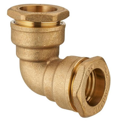 BOUTTE - Coude égal laiton pour tube polyéthylène ø 25mm