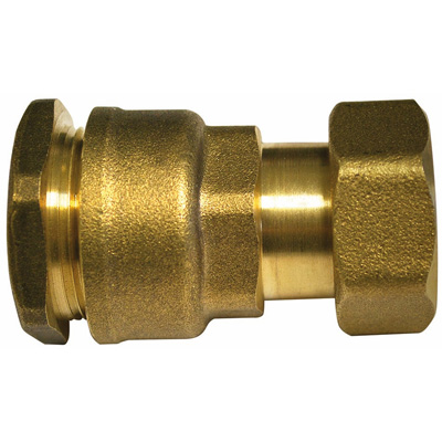 BOUTTE - Raccord compteur Droit  pour tuyau polyéthylène Ø25, Filetage F26x34