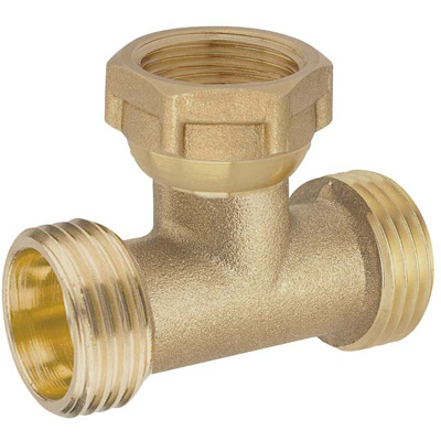 BOUTTE - Té Mâle -Femelle-Mâle à écrou mobile M20x27-F20x27