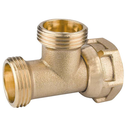 BOUTTE - Té Mâle-Mâle-Femelle à écrou mobile, Filetage: M20x27 M20x27 F20x27