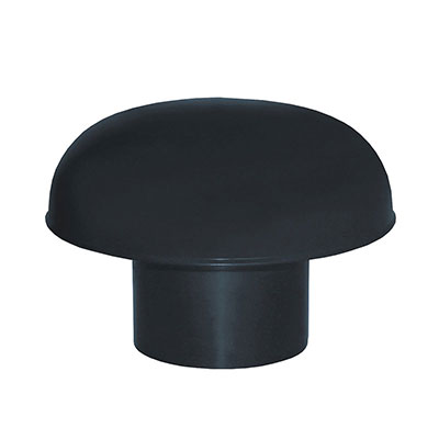 FIRST - Chapeau de ventilation PVC - gris anthracite - ø 80mm