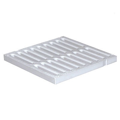 FIRST - Grille renforcée PVC - gris - l. 300 x L. 300mm