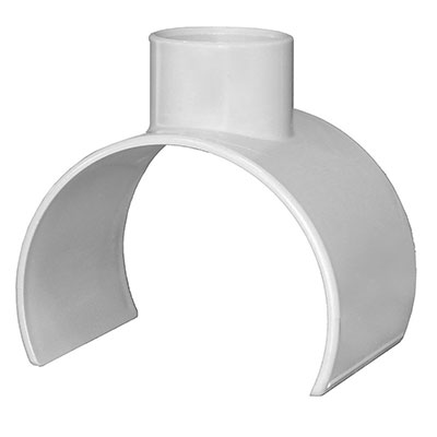FIRST - Selle de raccordement PVC - gris - 100/110 ø 40mm
