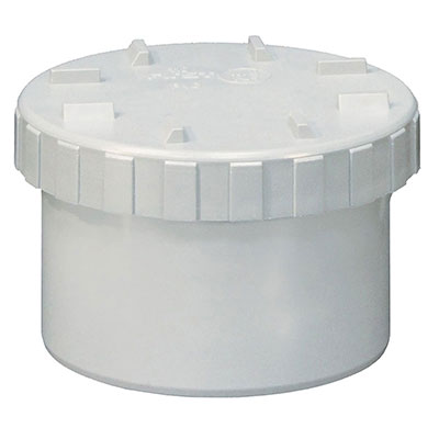 FIRST - Tampon de visite PVC - gris - ø 40mm