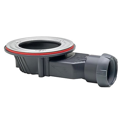 WIRQUIN - Bonde de douche SLIM+ sans grille pour receveur ø 40mm
