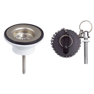 WIRQUIN - Bonde de lavabo avec fermeture à bouchon ø 72mm