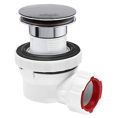 WIRQUIN - Pack siphon + bonde de lavabo XS PURE avec dôme ø 32mm