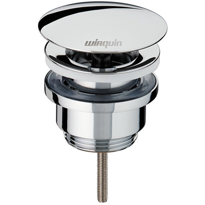 WIRQUIN - Bonde de lavabo universelle quick-clac laiton avec corps de bonde