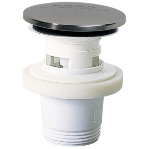 WIRQUIN - Bonde de lavabo quick-clack plastique + trop-plein