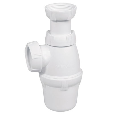 WIRQUIN - Siphon réglable pour lavabo ø 32 x H. 135-180mm NF
