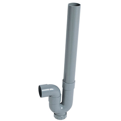 WIRQUIN - Siphon simple crosse pour machine à laver PVC ø 40 x H. 407mm